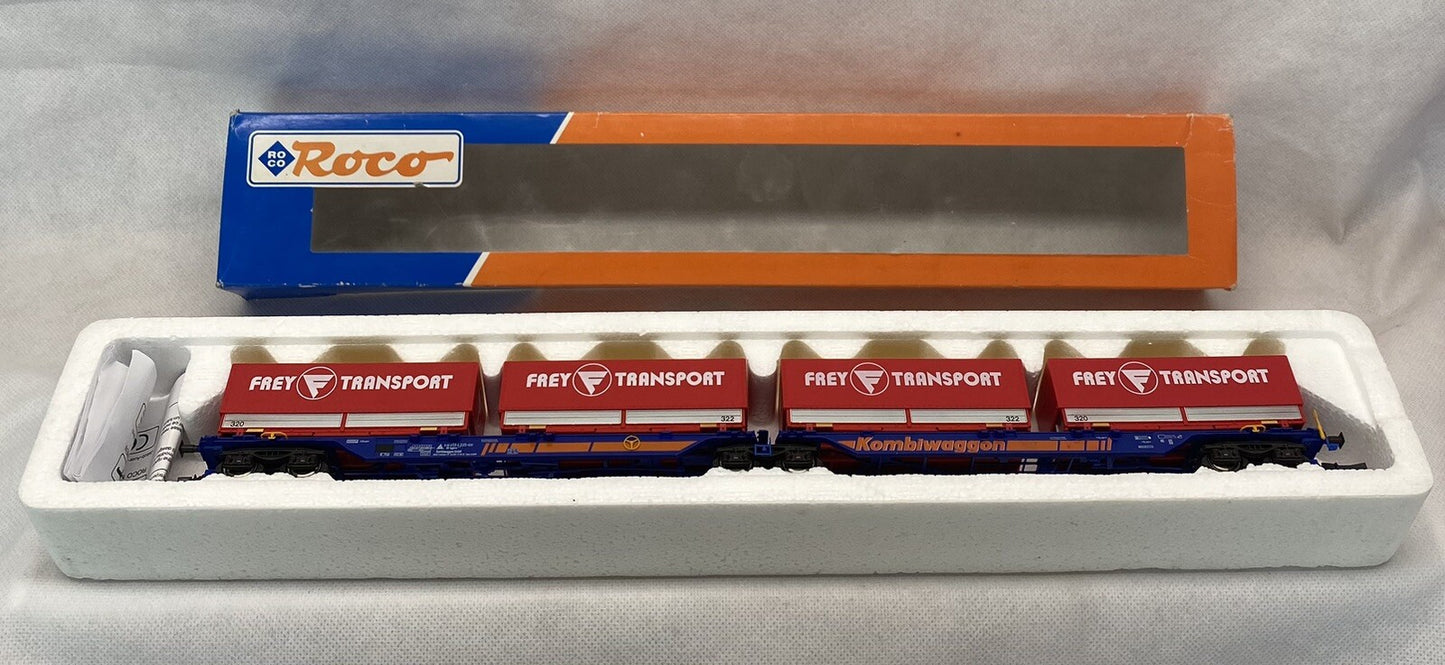 Roco H0 47101 Güterwagen Kombiwaggon "Frey" + “Frey”