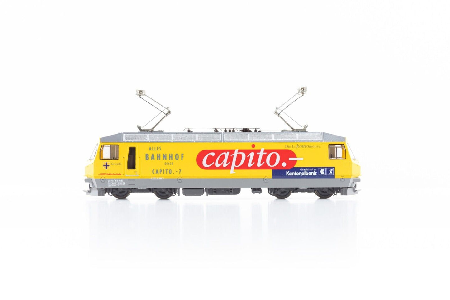 Bemo 1259 117 Electric locomotive BR Ge 4/4 III 647 RhB "Capito" Yellow New