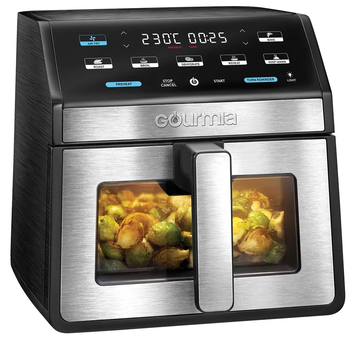 Gourmia Digital Air Fryer 7.6L With Light & Window Black 7 Fry Functions
