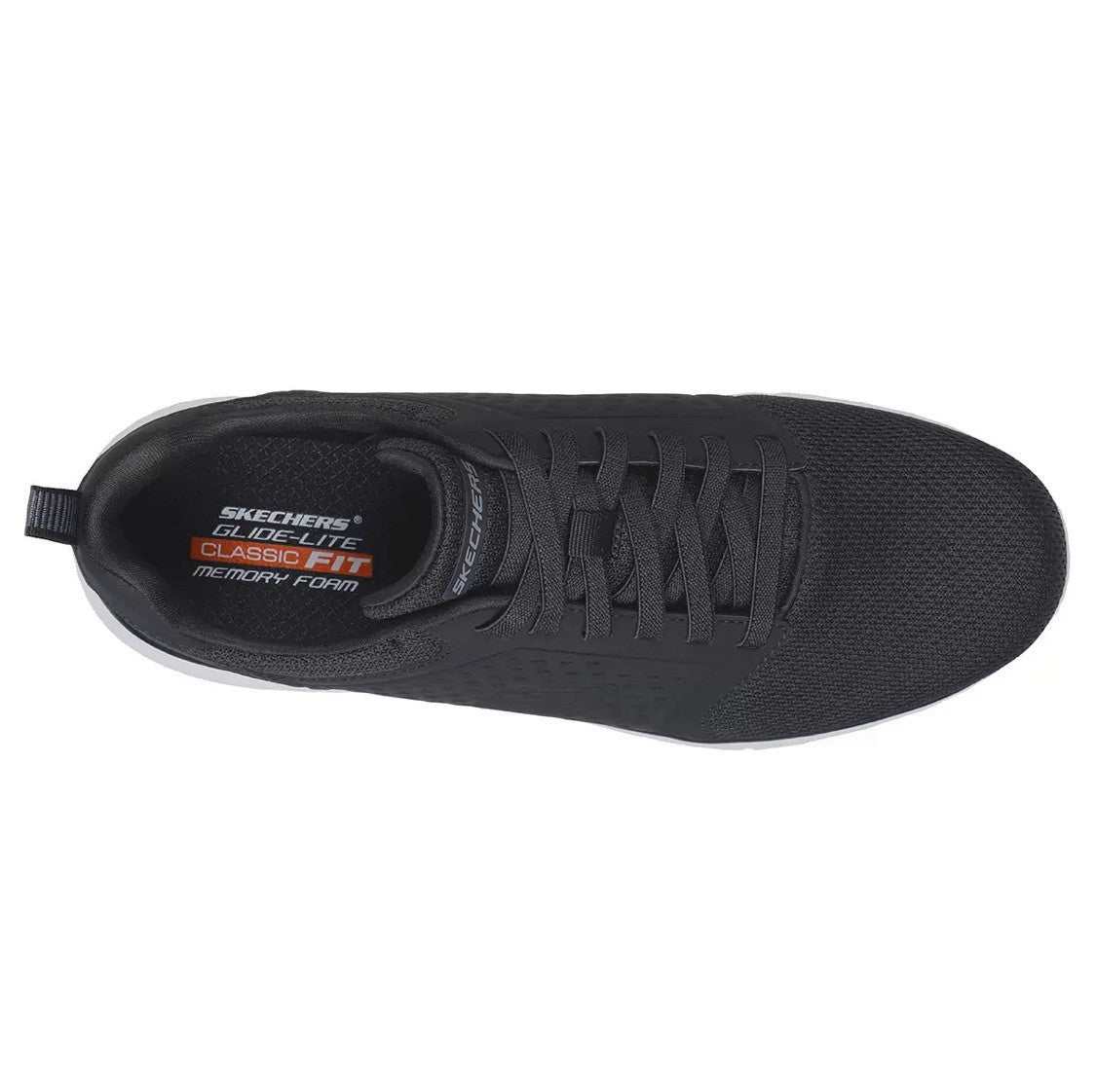 Skechers Men's Glide Lite Trainer in Black, UK 10