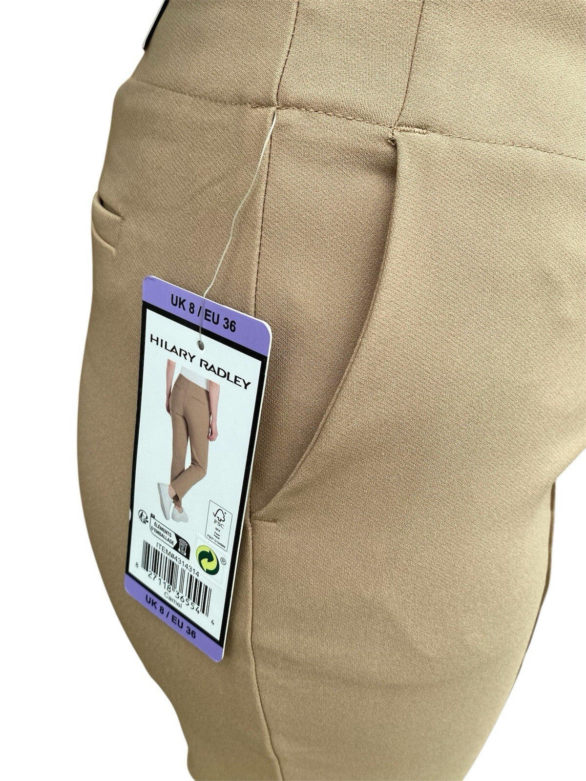 Hilary Radley Ladies Comfort fit Slim Leg Stretch Pull On Pant Camel S M L XL