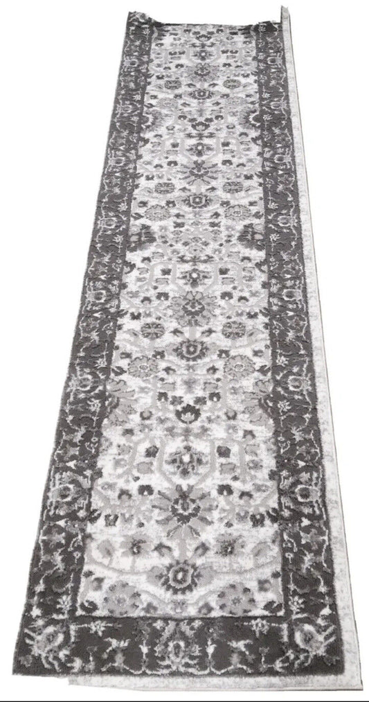 Henley Area Rug, Edmont Grey, 66 cm x 244 cm