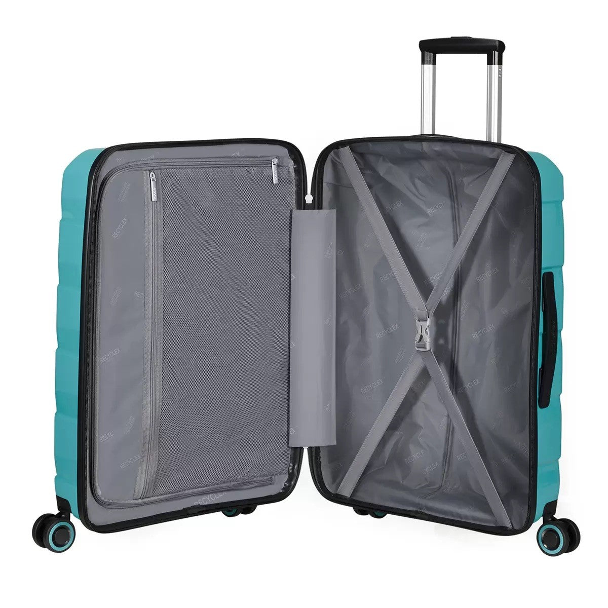American Tourister Air Move 3 Piece Luggage Set in Teal, Used