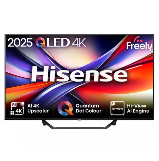 Hisense QLED 4K Smart Tv 43" Smart TV 43A7QTUK HDR UHD Freely TV Black
