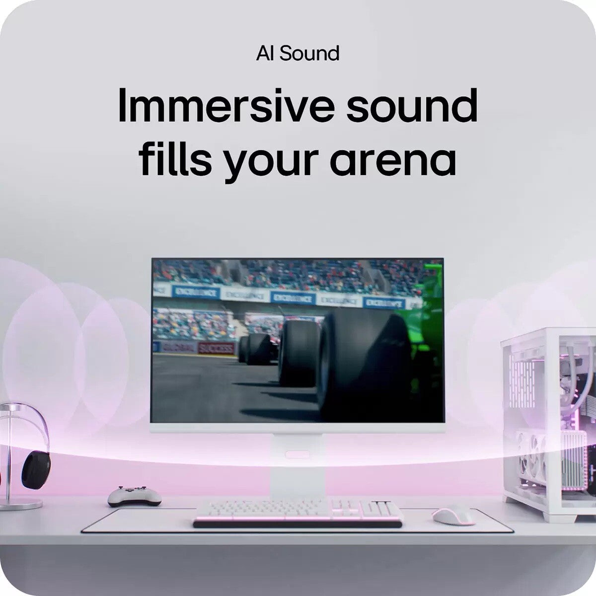 LG UltraGear 32 Inch 4K Ultra HD 144Hz IPS Smart Gaming Monitor, 32G810SA-W VAT