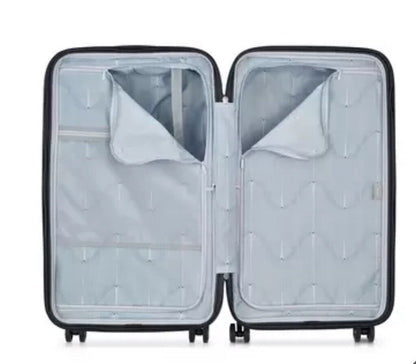 Delsey 2 Piece Hardside Luggage Set 4 Wheel Spinner in Black