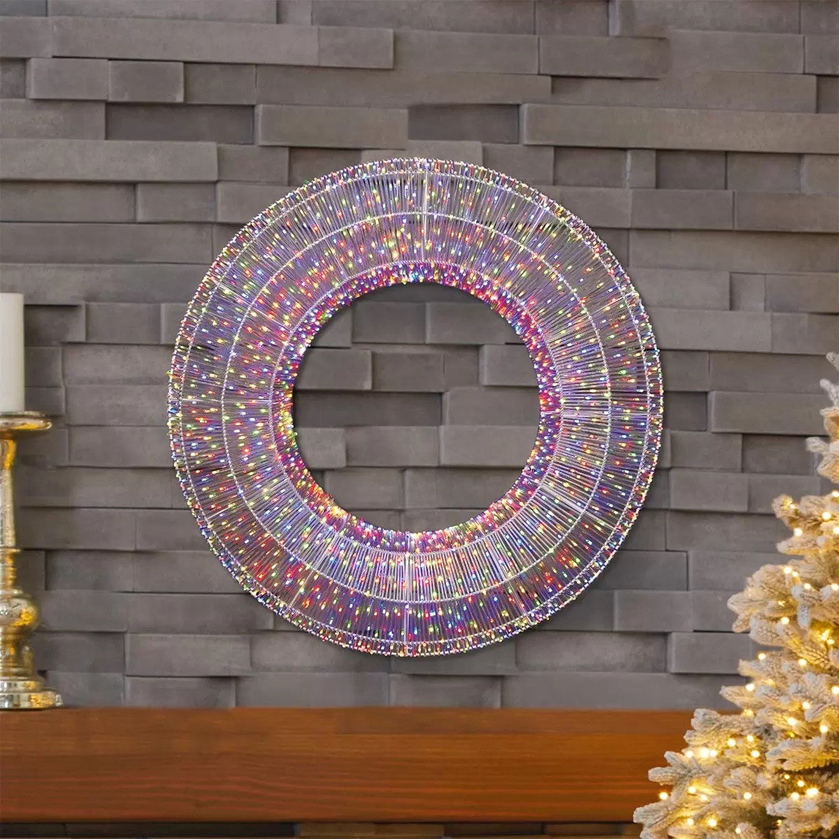 28 Inch Wreath with 1900 LED Lights