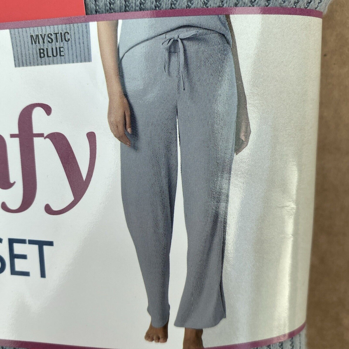 Soft & Comfy Ribbed Lounge Set By 32 Degrees- Size M Mystic Blue/Grey