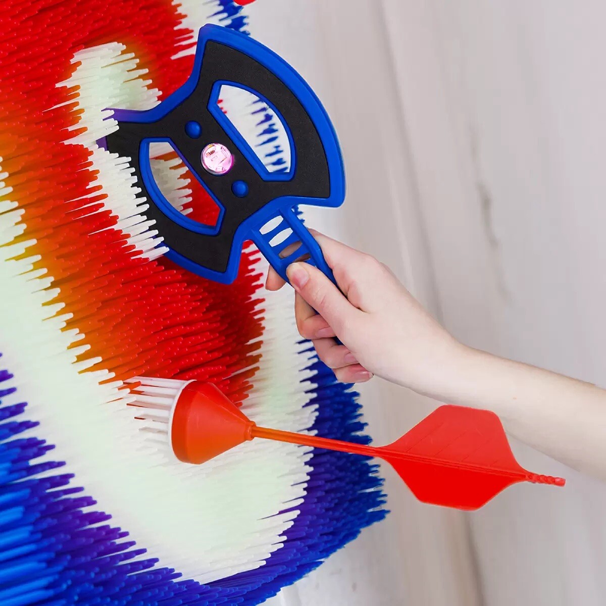 Eastpoint Light Up Axe Throw Set with 8 Safety Axes & 6 Throwing Darts Game *