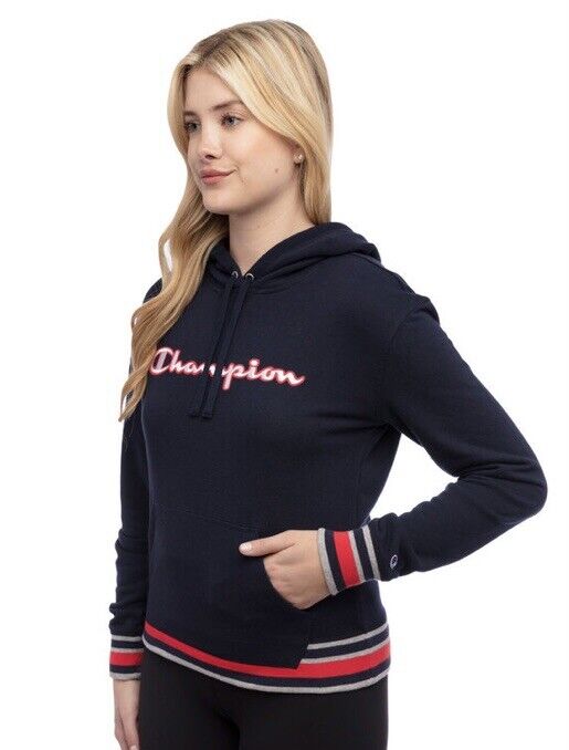 Champion Women’s Pullover Hoody in Navy Size XXL