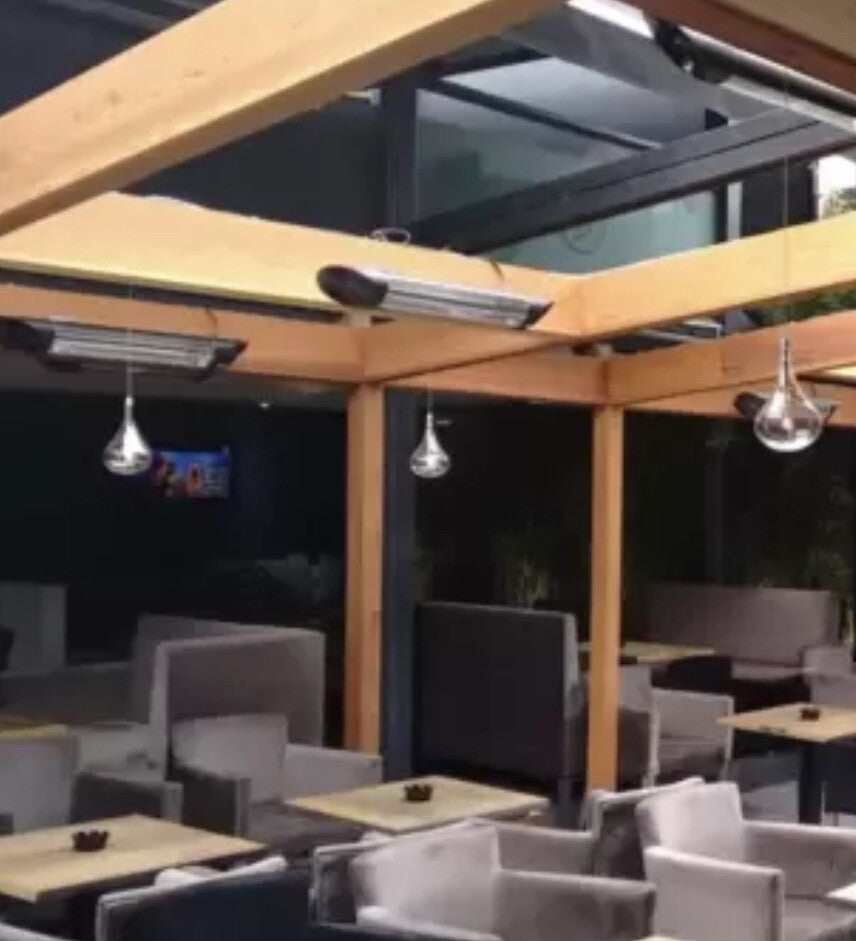 Veito Blade S2500 Indoor And Outdoor Carbon Infrared Heater In Black