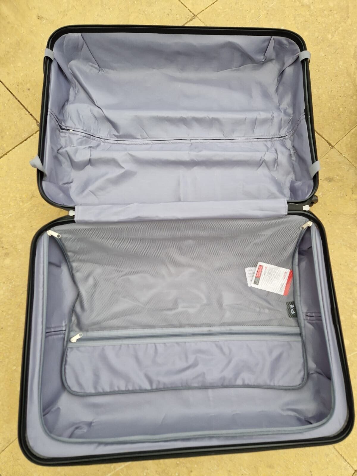 Rock Byron 3 Piece Hardside Luggage Suitcase Set in Purple - Ex-display