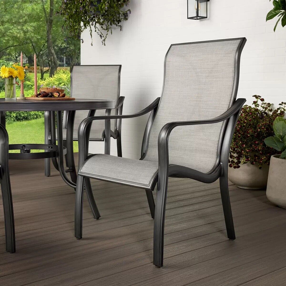 NEW Agio Alki 5 Piece Sling Dining Set + Cover