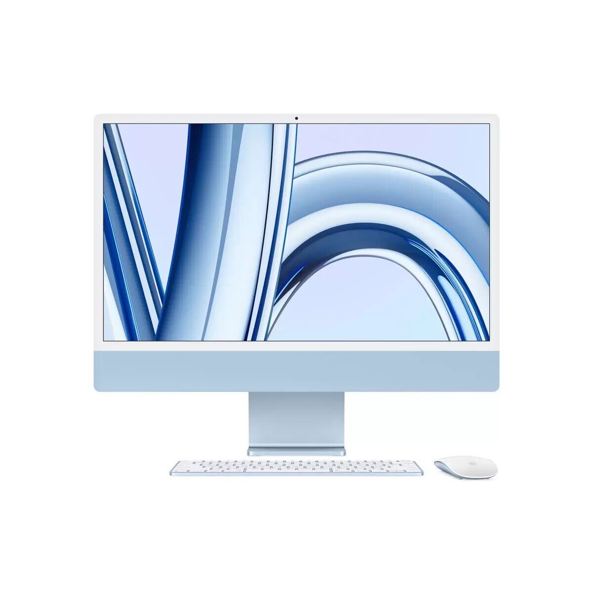 Apple iMac 2023, Apple M3 Chip, 8C CPU, 8C GPU, 8GB RAM, 256GB SSD, 24” Blue