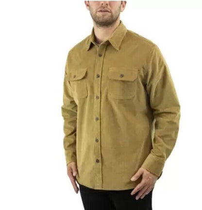 Jachs Men's Cord Shirt In Tan