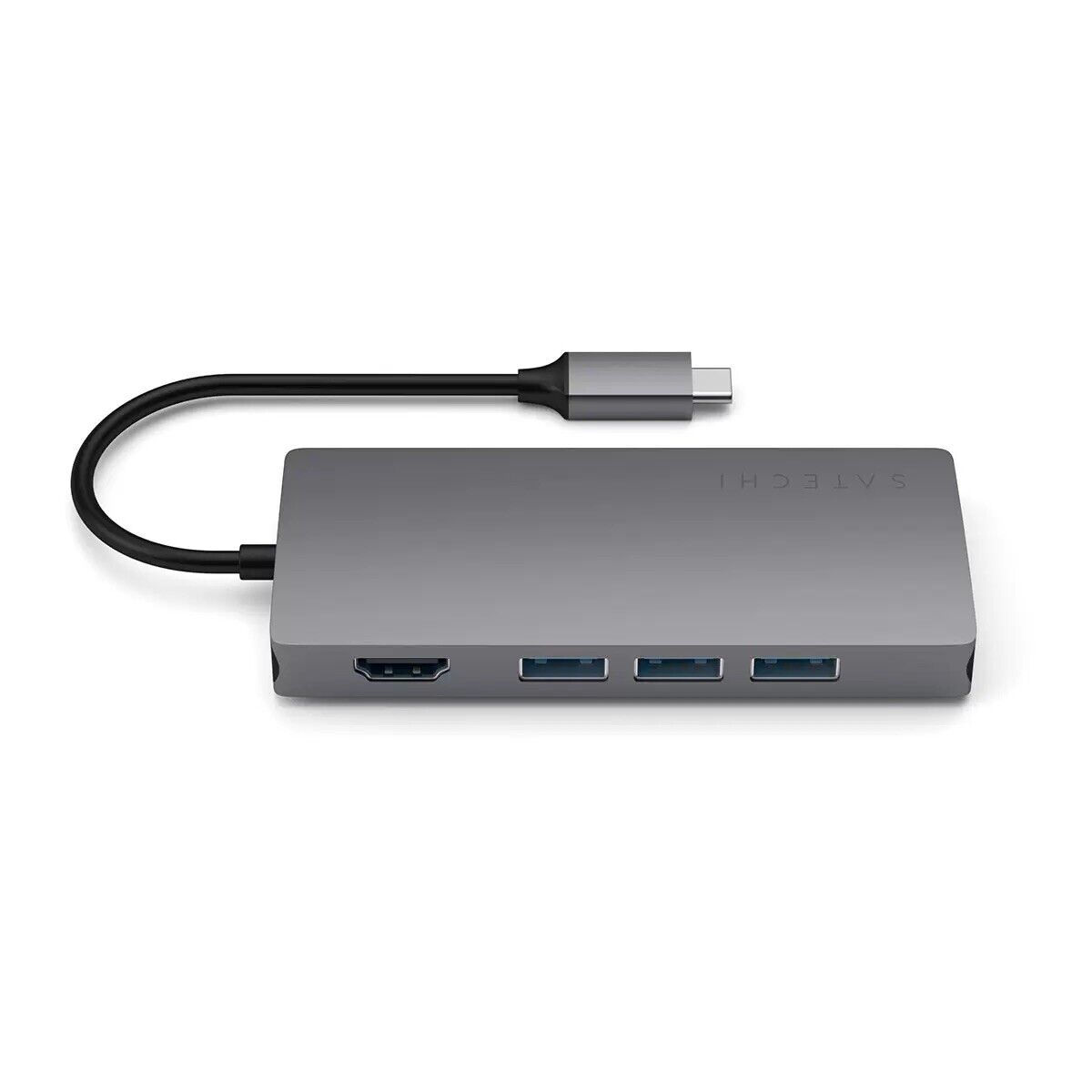 Satechi Aluminum Multi-Port Adapter V2 - Space Grey (ST-TCMA2M)