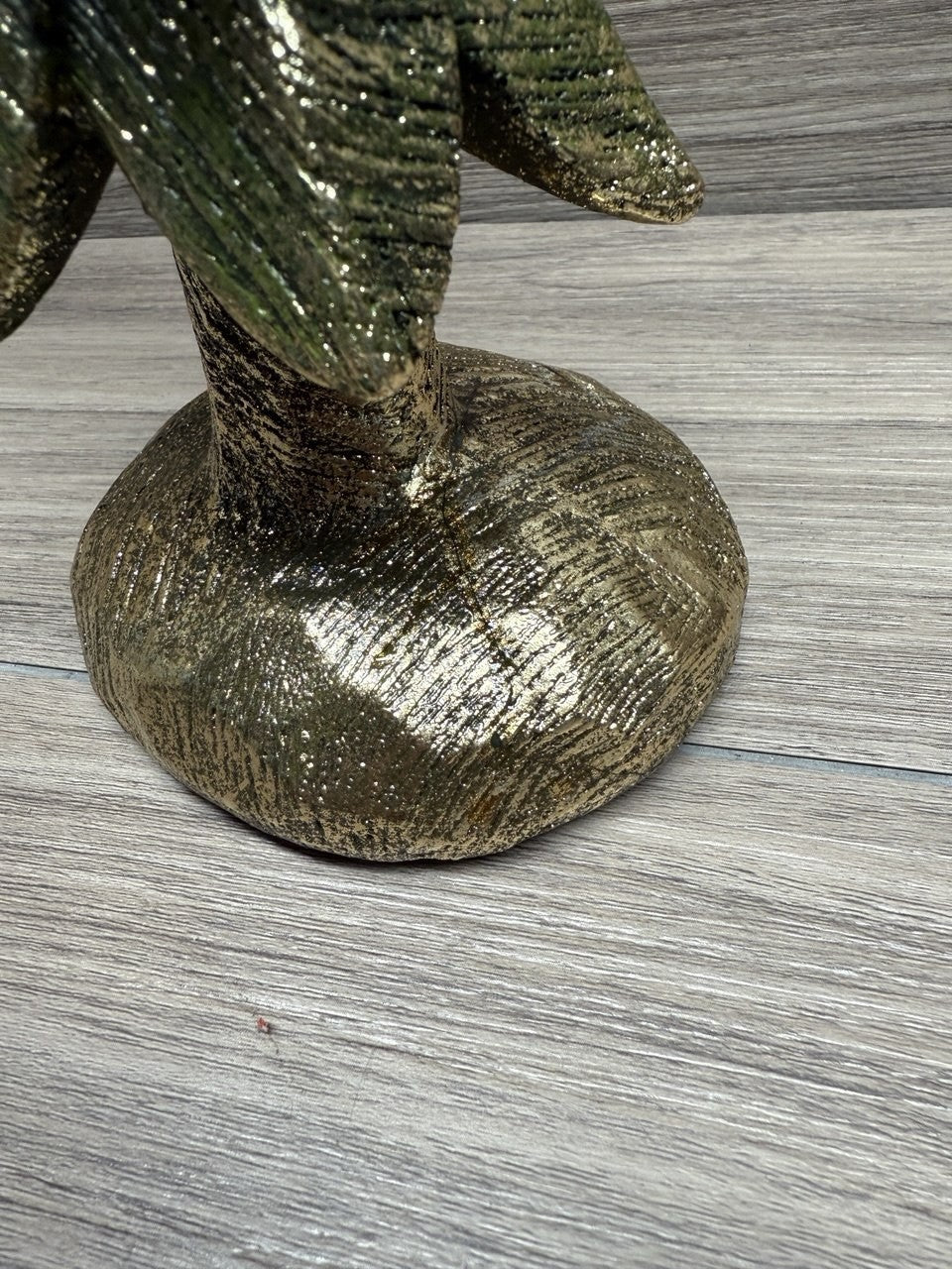 Decorative Deer Family with Trees 5 Piece White/Gold