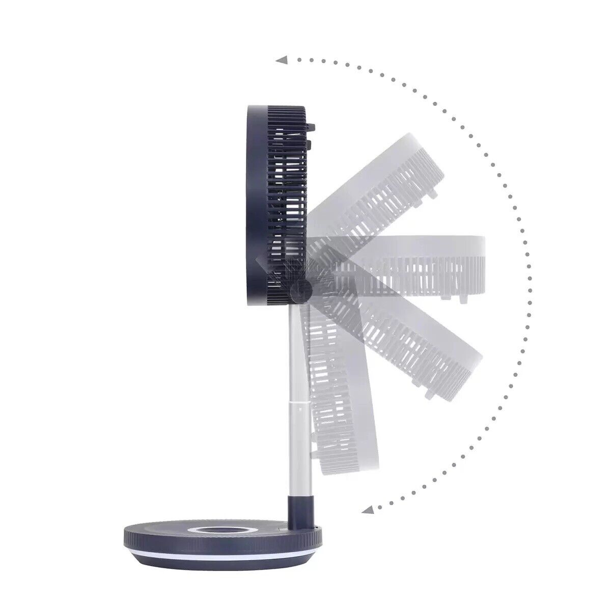 NSA Ultimate Folding-Away Fan with Remote Control, Midnight Blue