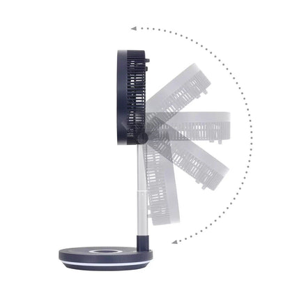 NSA Ultimate Folding-Away Fan with Remote Control, Midnight Blue