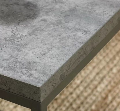 Bentley Designs Lazio Zinc & Dark Grey Coffee Table 114 x 60 cm **