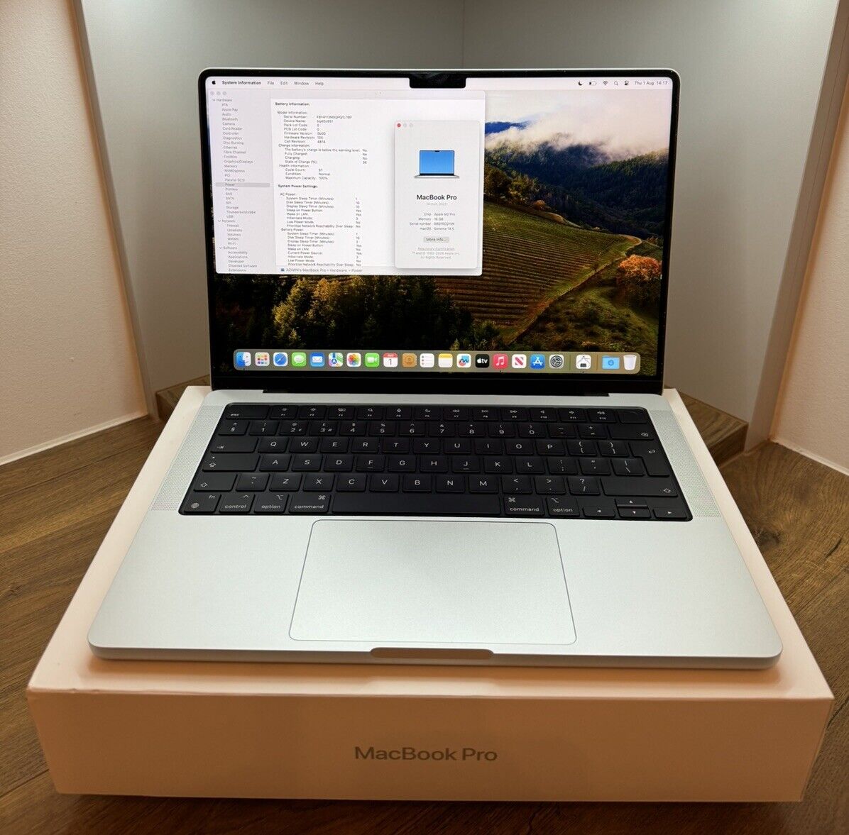 Apple MacBook Pro 2023 14"( 512GB SSD, M2 Pro, 16GB) Laptop Silver - MPHH3BA