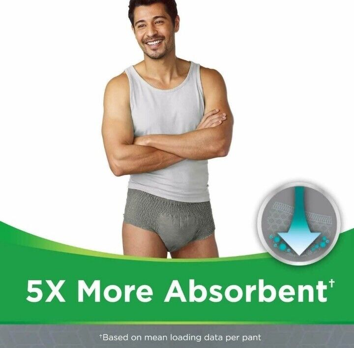 2x Depend Comfort Protect for Men L/XL - Incontinence Pants Total 54- Discreet