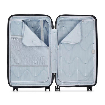 NEW Delsey 2 Piece Hardside Trunk Set in Silver