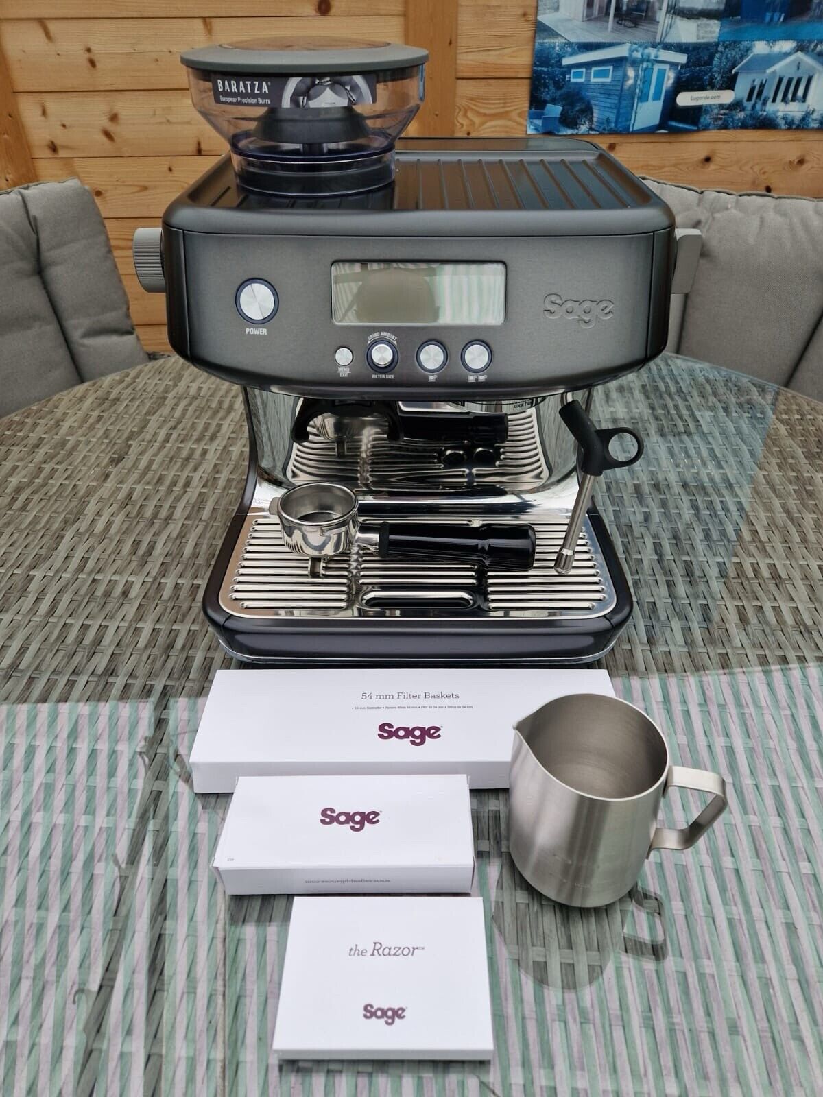 Sage Barista Pro Bean to Cup Coffee Machine SES878BST ** ED 1