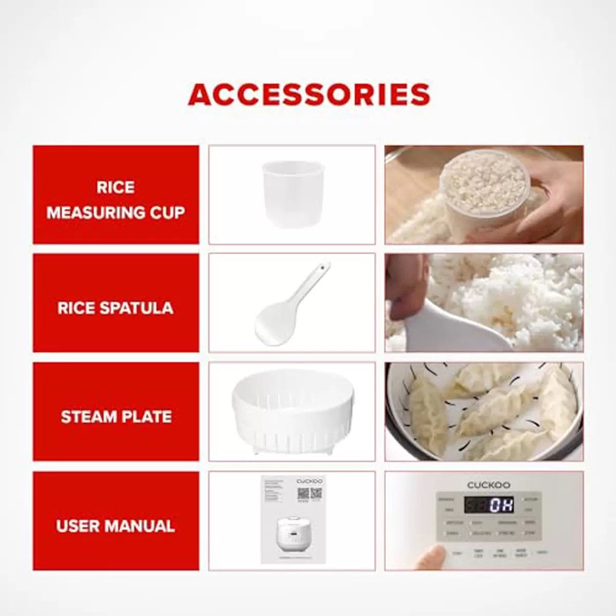 Cuckoo Rice Cooker 0641F White