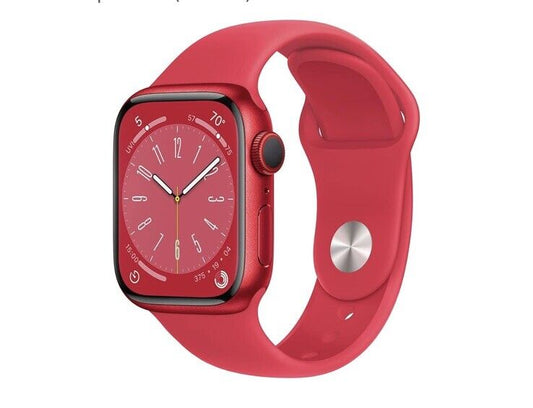 Apple Watch Series 8 GPS+Cellular, 41mm Aluminium Case with Sport Band - RED