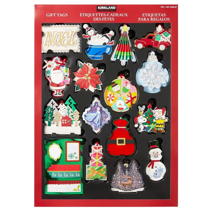 Costco Kirkland Signature Deluxe Christmas Gift Tags 84 Pack Disney Peanuts