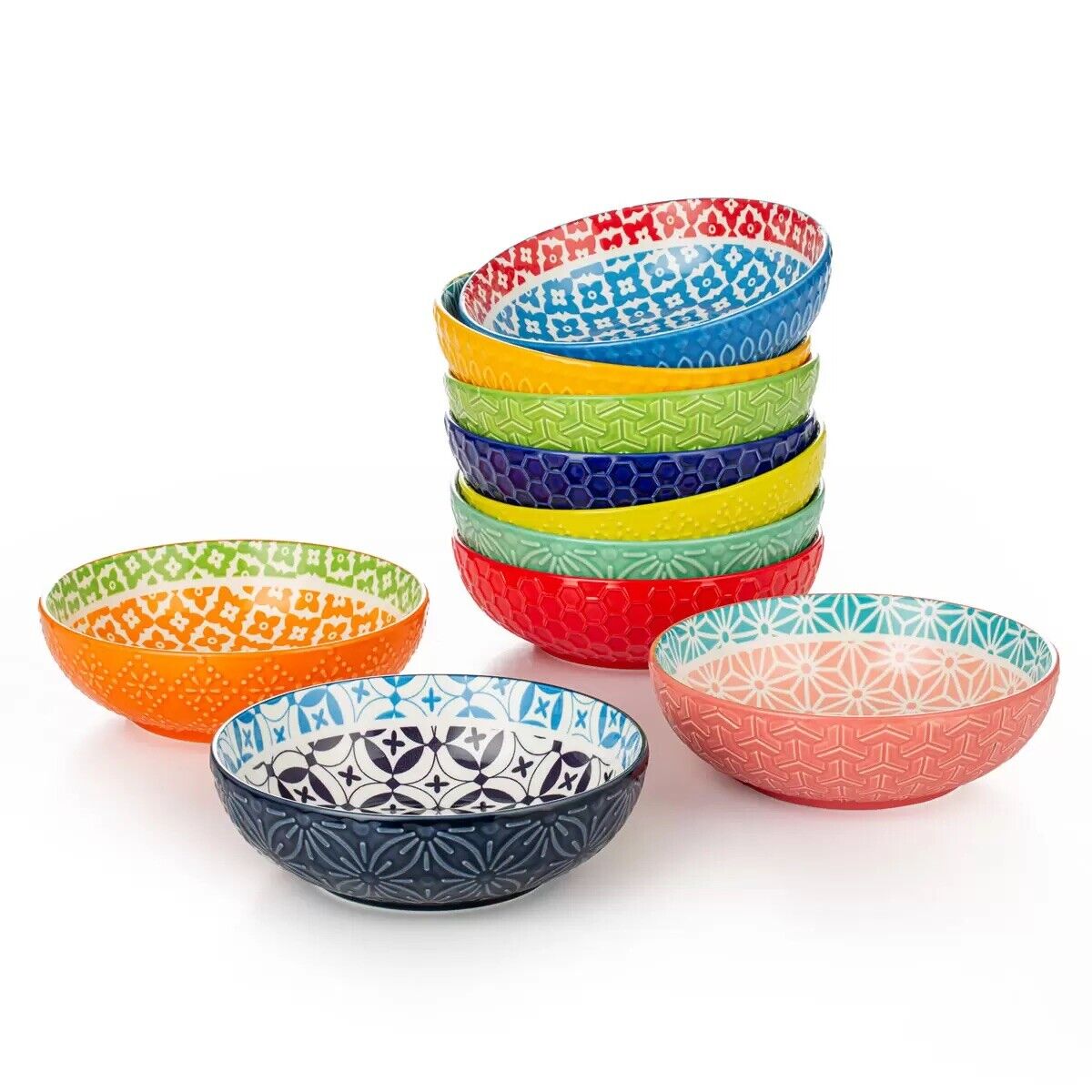 8 Beautiful & Colourful Artisan, Bowls - Homeware, Kitchen, Dining, Christmas