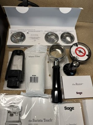 Sage Barista Touch Bean to Cup Coffee Machine SES880BTR  - Black Truffle VAT Ex