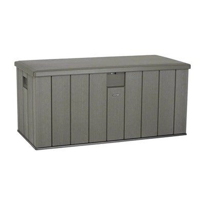 Lifetime 568 Litre Simulated Wood Look Outdoor Garden Patio Storage Deck Box