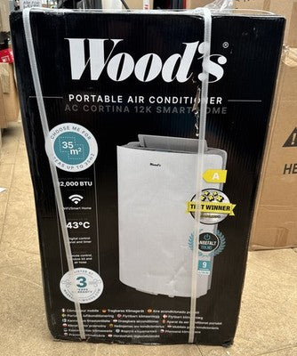 Woods Portable Air Conditioner 12K BTU with Remote / WiFi Option Cortina