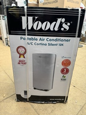 12K BTU Portable Air Conditioner Remote Control Energy Efficiency Wood's Cortina