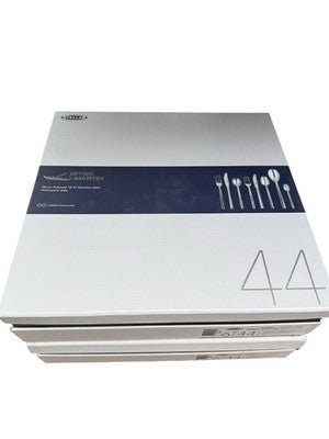 STELLAR JAMES MARTIN STAINLESS STEEL 44 PIECE CUTLERY SET BJM58