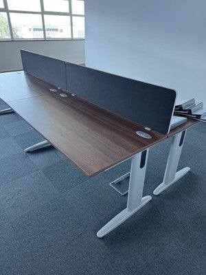 Boardroom Meeting Table Office Furniture 2.5m x 1.2m Birch Wood Effect VAT