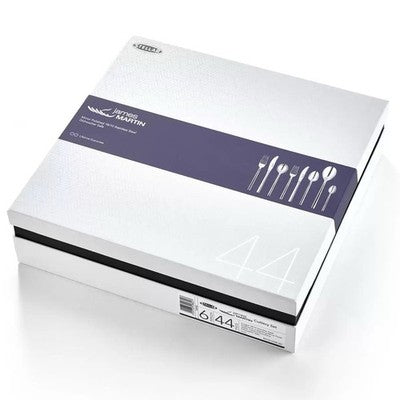 STELLAR JAMES MARTIN STAINLESS STEEL 44 PIECE CUTLERY SET BJM58