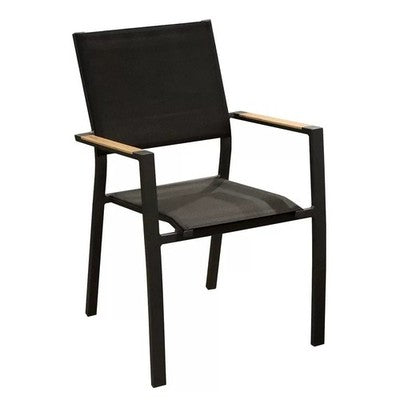 Dining Garden Set Pro Loisirs Louisiane 6 Piece Modern Wood Look Extendable