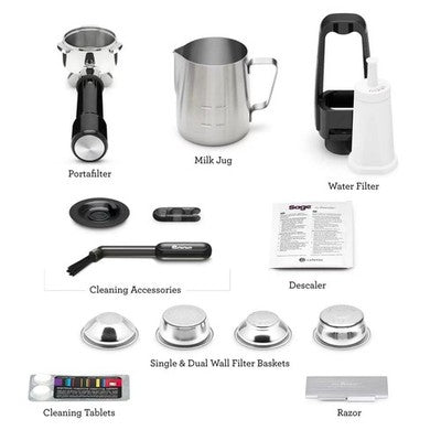 Sage Barista Touch Impress Coffee Machine in Black Stainless, SES881BST4GU *Used