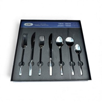 STELLAR JAMES MARTIN STAINLESS STEEL 44 PIECE CUTLERY SET BJM58