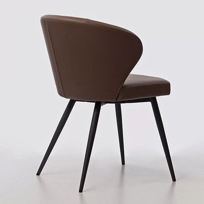 Peressini Doris Brown Faux Leather Dining Chair