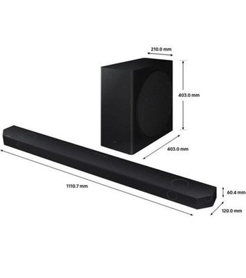 Samsung 360W Soundbar Subwoofer 5.1.2 Dolby Atmos Alexa Wireless HW-Q800D/XU NEW