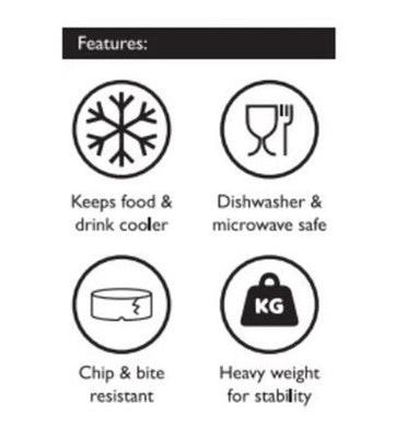 Scruffs Icon 2 Piece Dog Food & Water Bowl Set - 19cm | 10cm - Cream