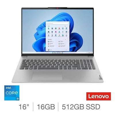 Lenovo IdeaPad Slim 5 Laptop 16 Inch , Intel Core i5, 16GB RAM, 512GB SSD, VAT
