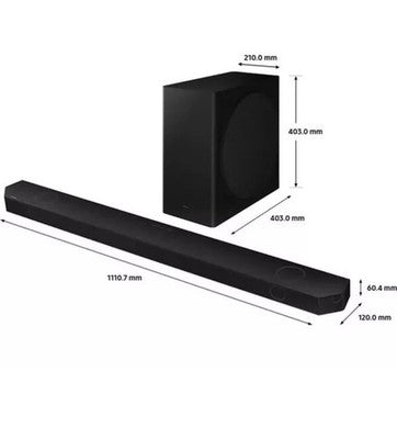 Samsung 360W Soundbar Subwoofer 5.1.2 Dolby Atmos Alexa Wireless HW-Q800D/XU NEW
