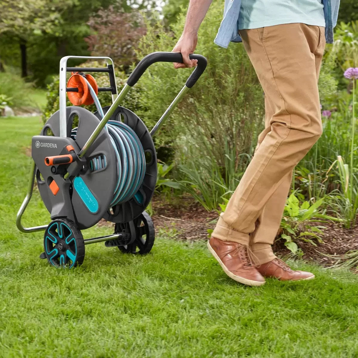 GARDENA Hose Trolley CleverRoll read description