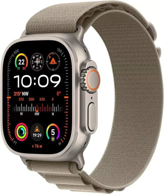 Apple Watch Ultra 2 Cellular 49mm Titanium Case- Smartwatch -  Warranty 01/2026