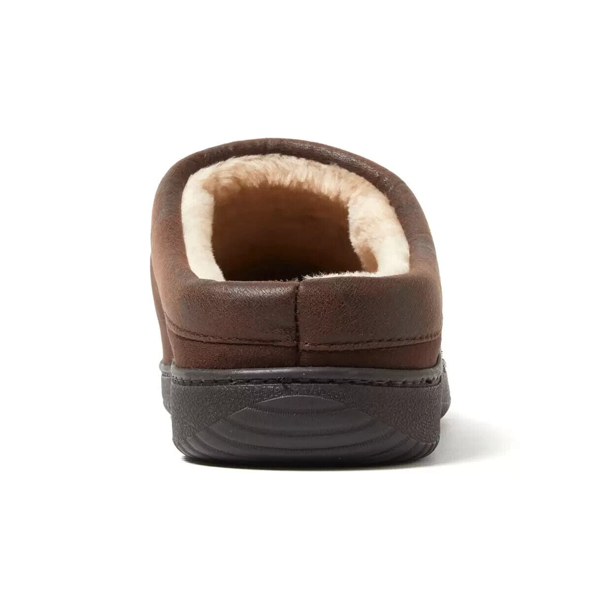 Dearfoam Men's Clog Slippers in Brown